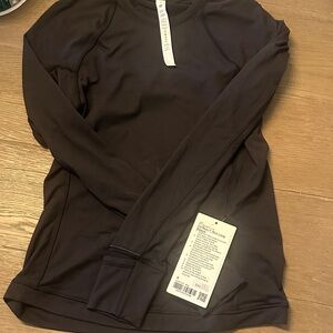 Black Long Sleeve Athletic Top
